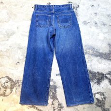 画像2: OLD WIDE SILHOUETTE DENIM PANTS / W32~W33 (2)