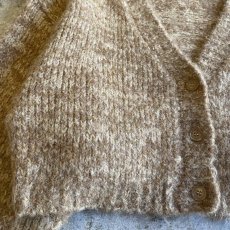 画像5: BOXY LINE SHORT DESIGN KNIT CARDIGAN / Ladies L (5)