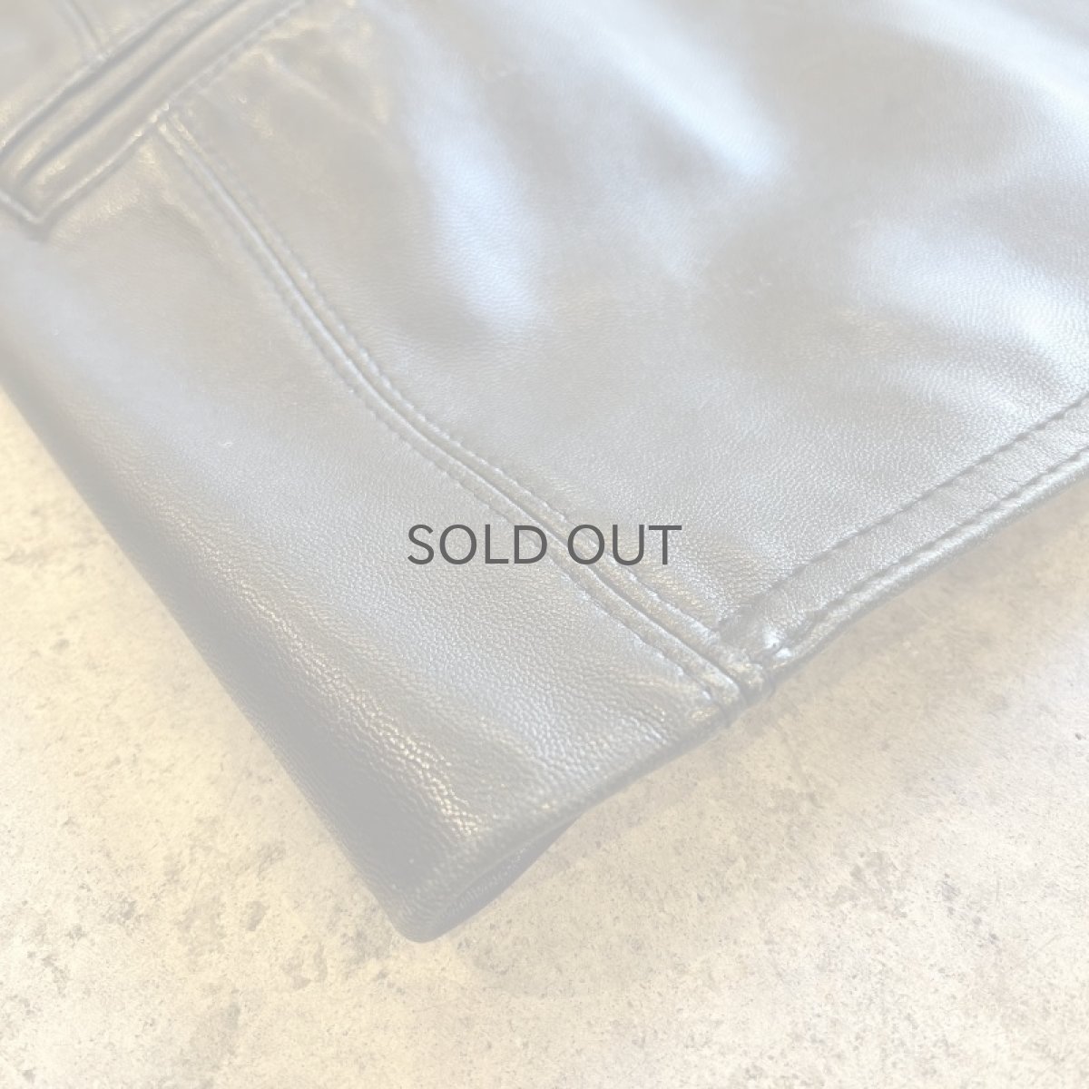 画像3: REAL LEATHER TAILORED DESIGN JACKET / Ladies M(L) (3)