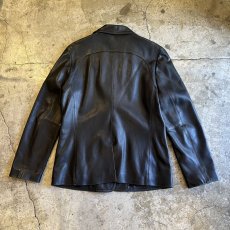 画像2: REAL LEATHER TAILORED DESIGN JACKET / Ladies M(L) (2)