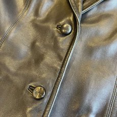 画像11: REAL LEATHER TAILORED DESIGN JACKET / Ladies M(L) (11)