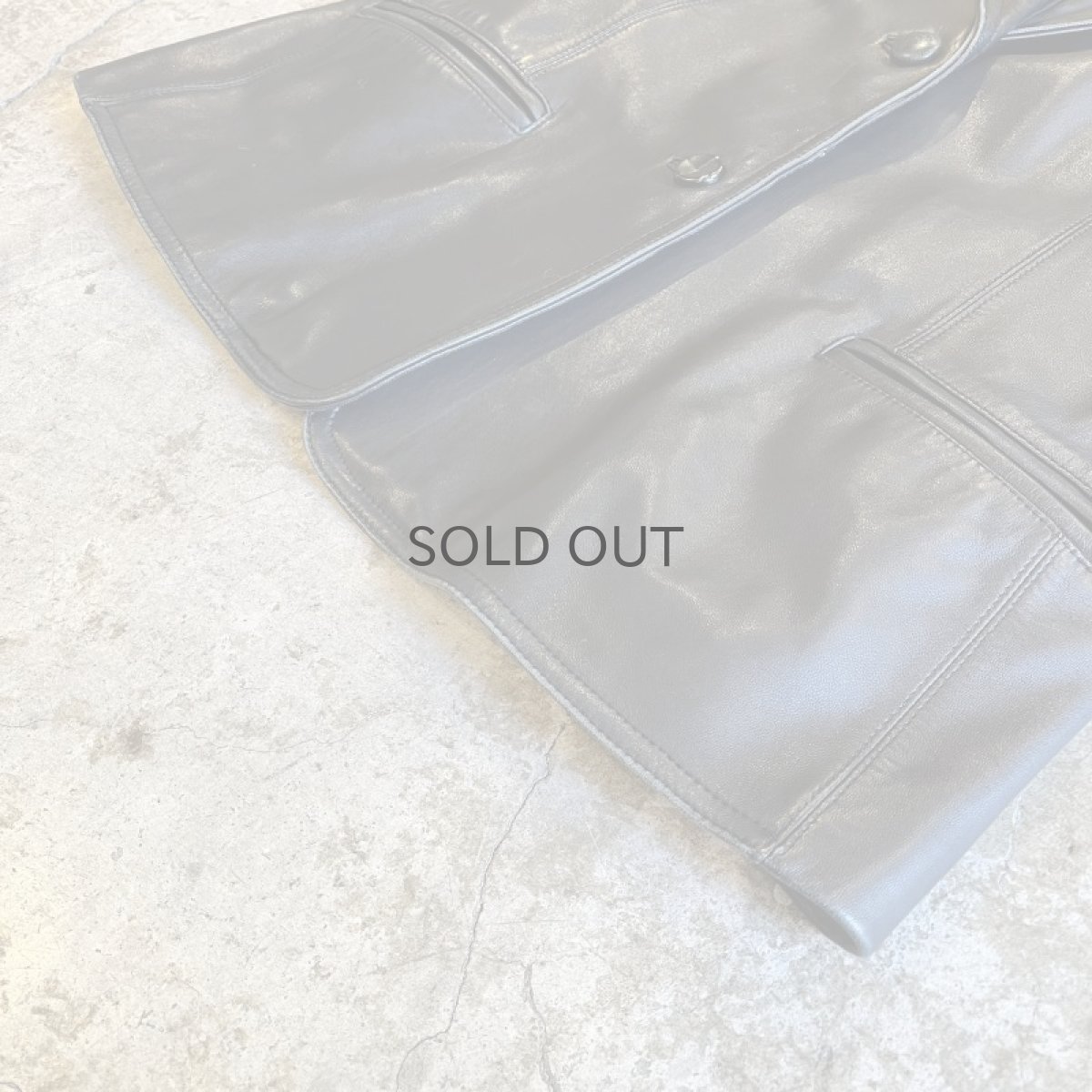 画像4: REAL LEATHER TAILORED DESIGN JACKET / Ladies M(L) (4)