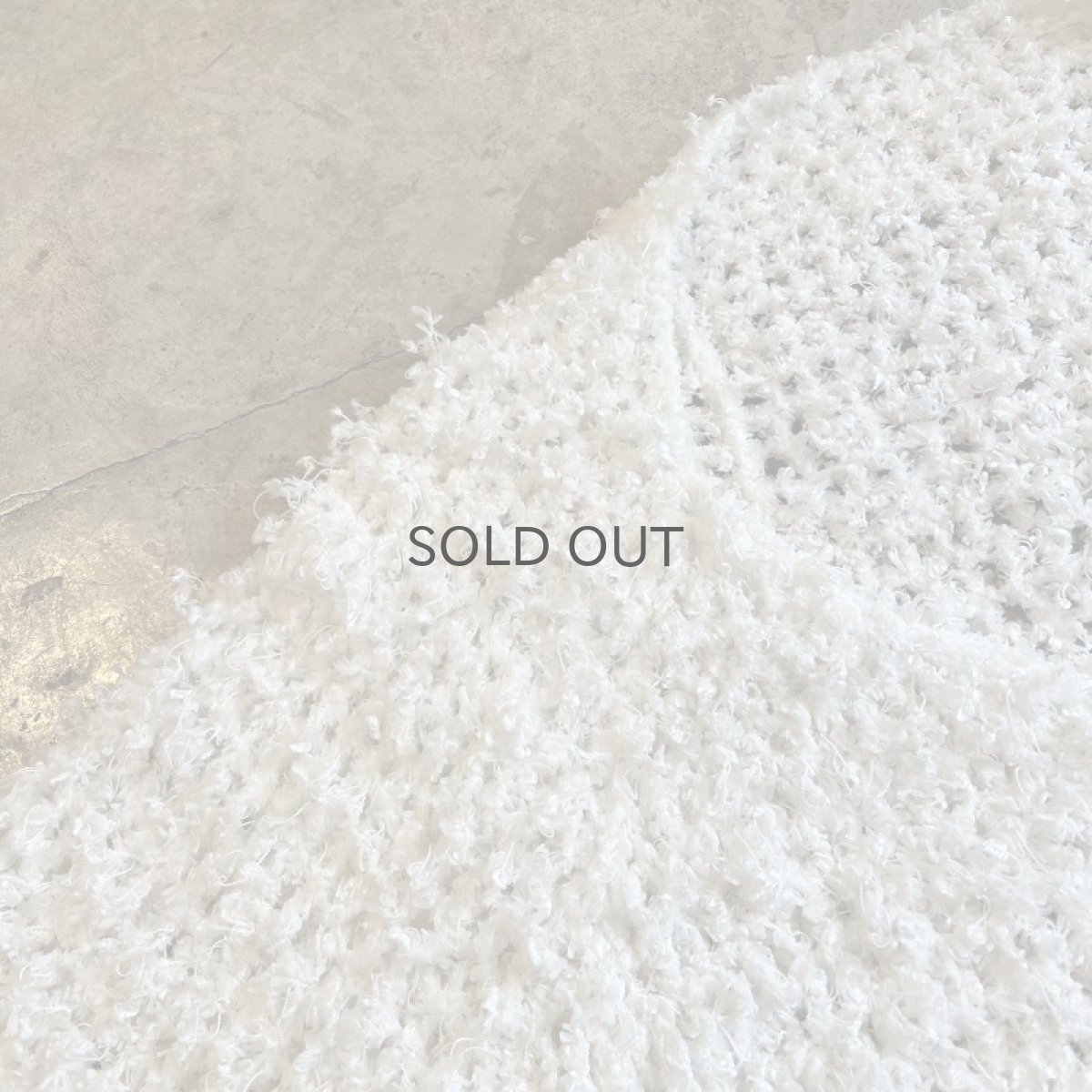 画像9: WHITE COLOR LOW GAUGE DESIGN L/S CARDIGAN / Ladies M (9)