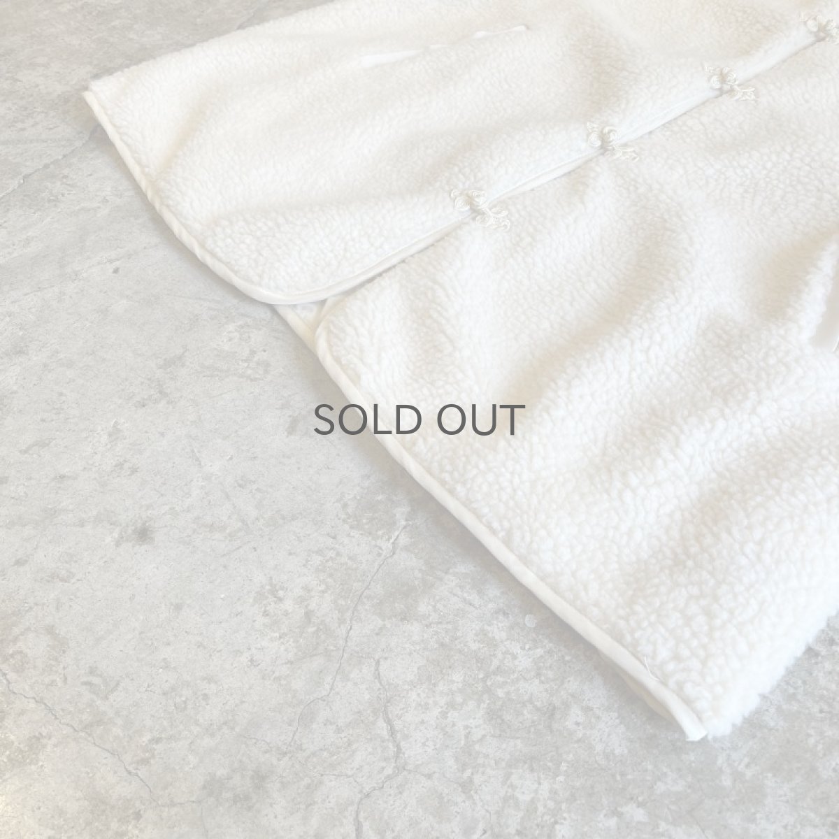 画像4: CHINA BUTTON DESIGN BOA JACKET / Ladies L (4)