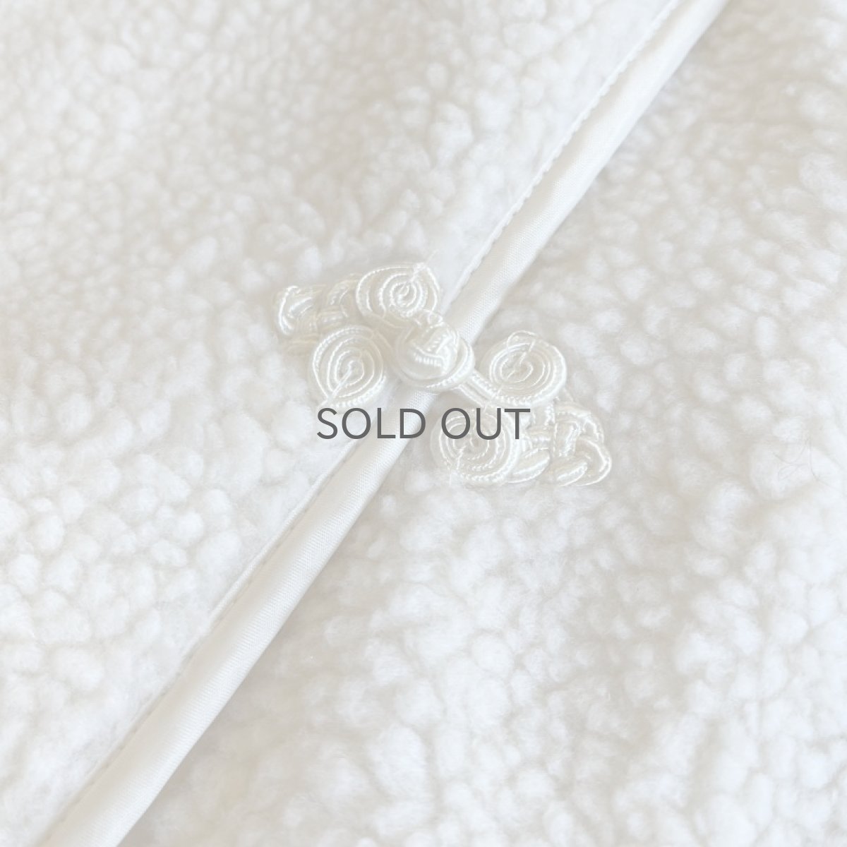 画像10: CHINA BUTTON DESIGN BOA JACKET / Ladies L (10)