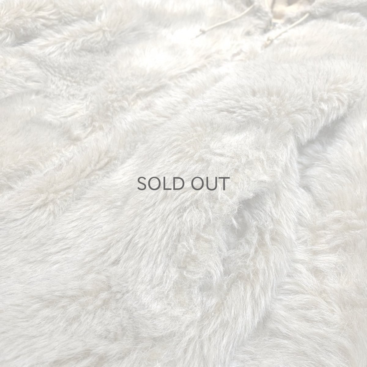 画像6: OLD FAUX FUR ZIP UP HOODIE JACKET / Mens M (6)