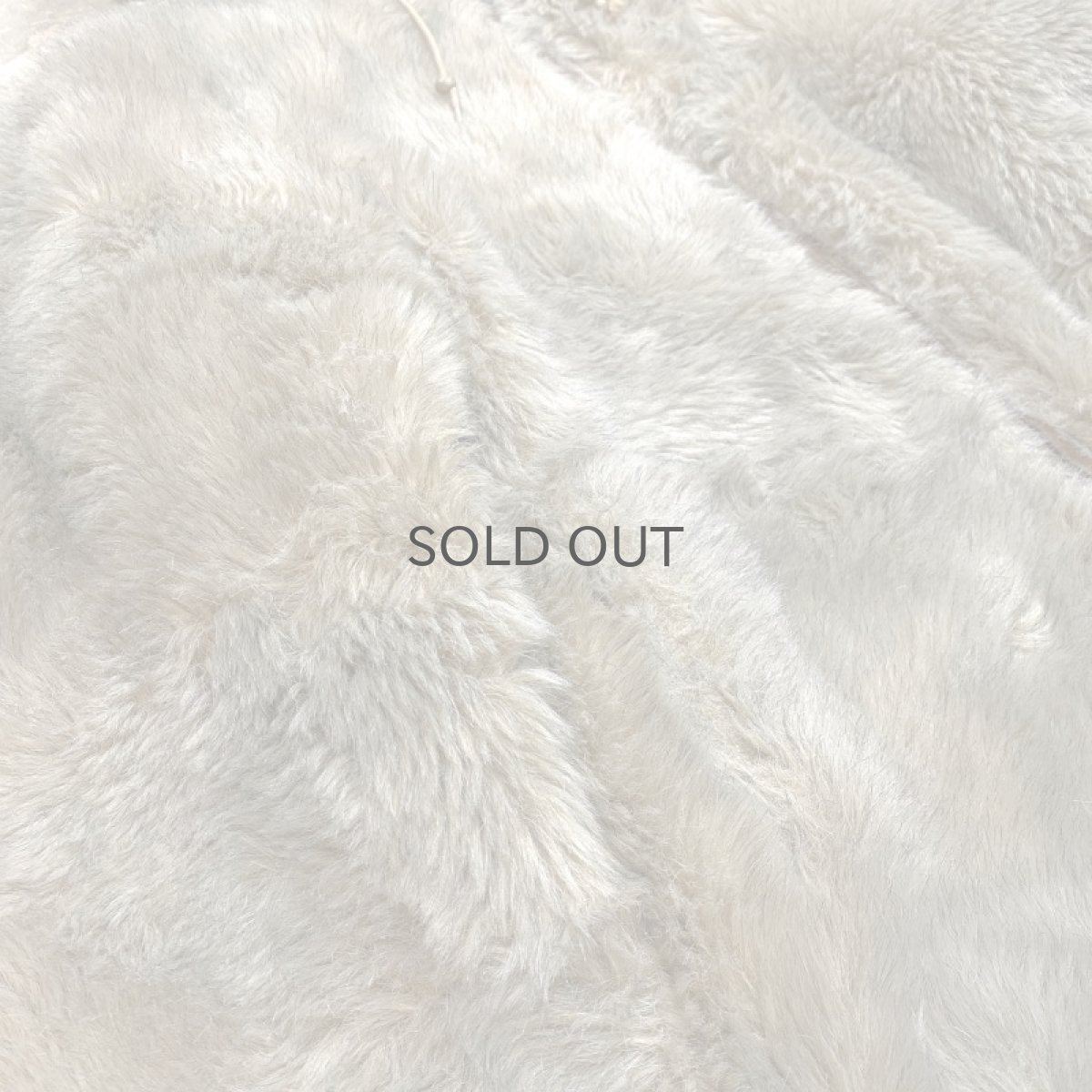 画像5: OLD FAUX FUR ZIP UP HOODIE JACKET / Mens M (5)