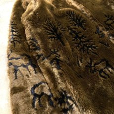 画像5: 90's REINDEER PATTERN HI NECK FAUX FUR JACKET / Mens M / MADE IN USA (5)