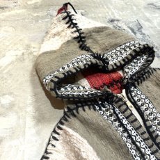 画像3: NATIVE PATTERN STITCH LINE HOODIE JACKET / Mens M (3)