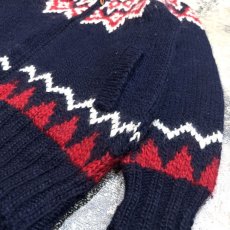 画像6: NORDIC KNITTING PATTERN COWICHAN SWEATER / Mens M (6)