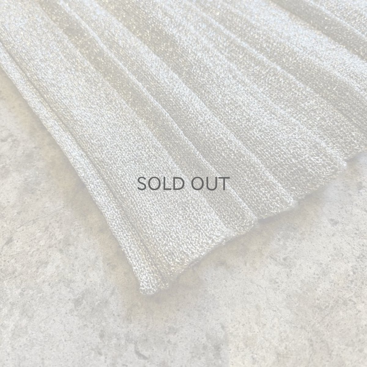 画像3: SILVER COLOR GLITTER PATTERN PLEATS DESIGN LONG SKIRT / W27~W31(9) (3)