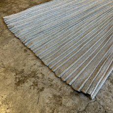 画像4: SILVER COLOR GLITTER PATTERN PLEATS DESIGN LONG SKIRT / W27~W31(9) (4)