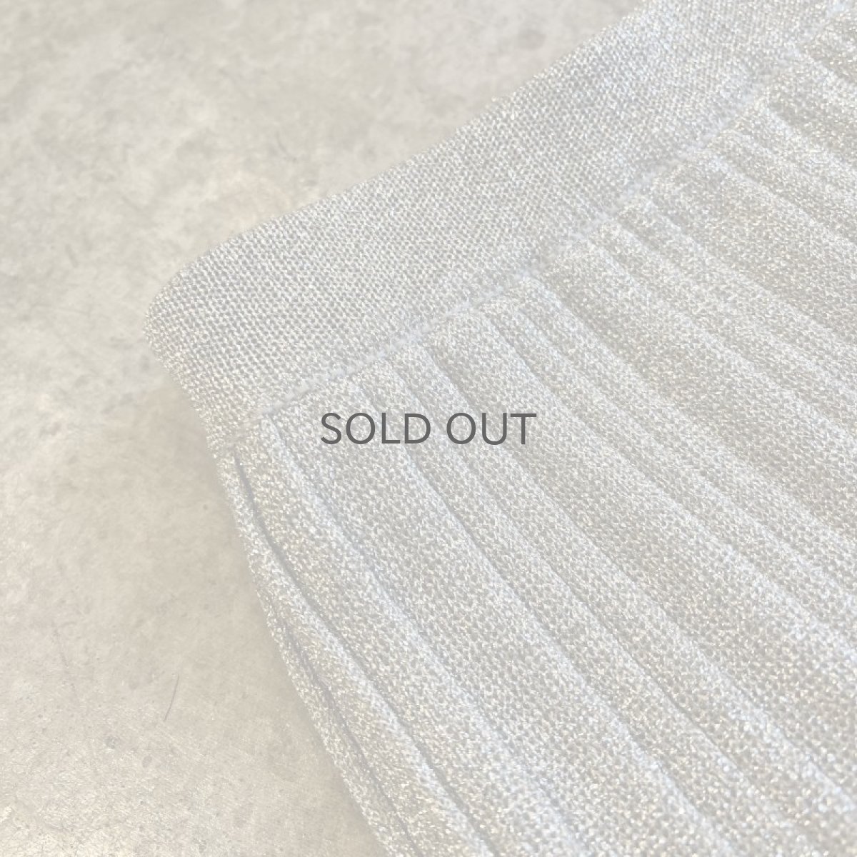 画像7: SILVER COLOR GLITTER PATTERN PLEATS DESIGN LONG SKIRT / W27~W31(9) (7)