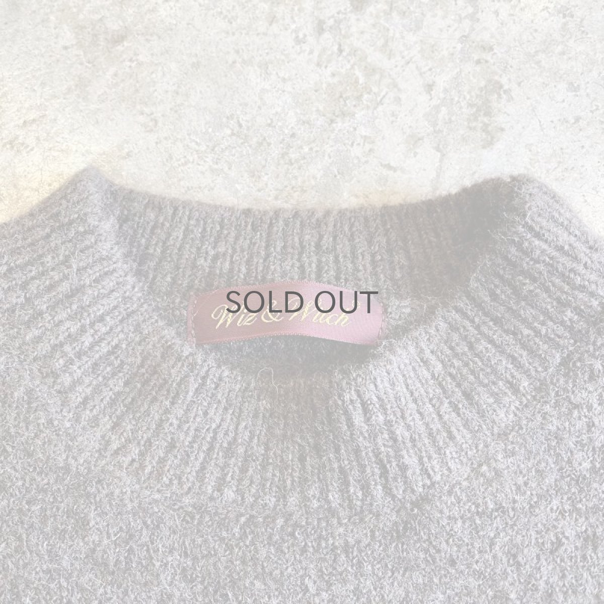 画像11: 【Wiz&Witch】"WEIRD" RIB ZIP KNIT / OS / BROWN (11)