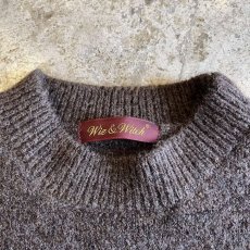 画像11: 【Wiz&Witch】"WEIRD" RIB ZIP KNIT / OS / BROWN (11)