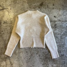 画像3: 【Wiz&Witch】"WEIRD" RIB ZIP KNIT / OS / WHITE (3)