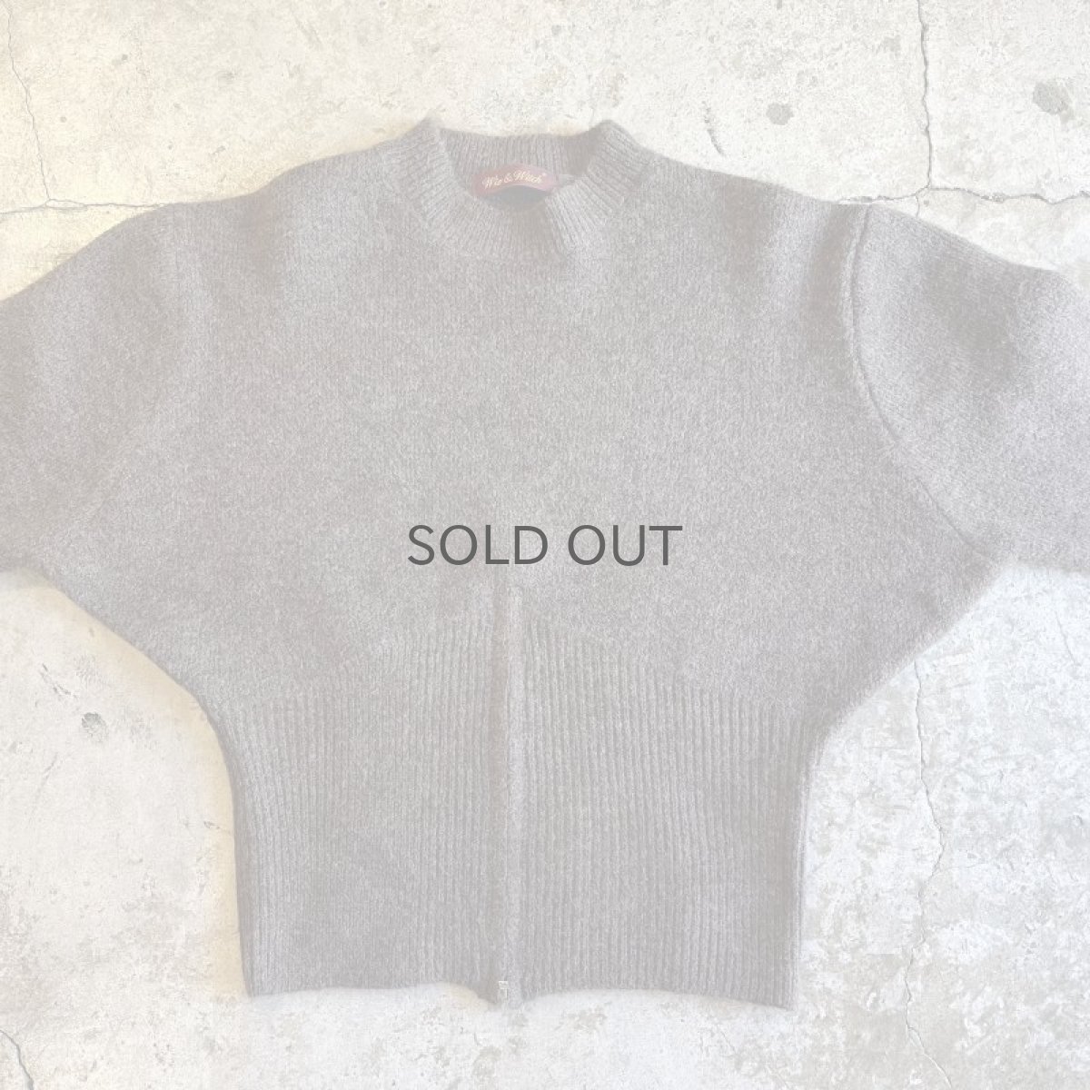 画像3: 【Wiz&Witch】"WEIRD" RIB ZIP KNIT / OS / BROWN (3)