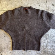 画像3: 【Wiz&Witch】"WEIRD" RIB ZIP KNIT / OS / BROWN (3)