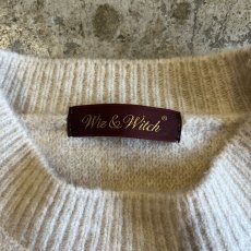 画像10: 【Wiz&Witch】"WEIRD" RIB ZIP KNIT / OS / WHITE (10)