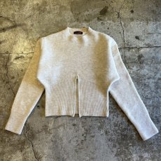 画像2: 【Wiz&Witch】"WEIRD" RIB ZIP KNIT / OS / WHITE (2)