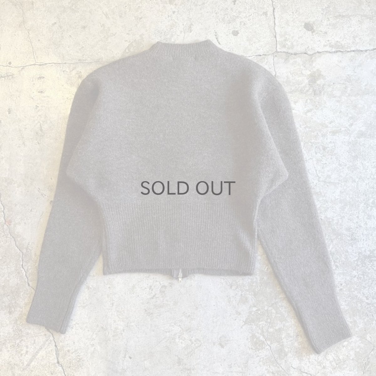 画像4: 【Wiz&Witch】"WEIRD" RIB ZIP KNIT / OS / BROWN (4)