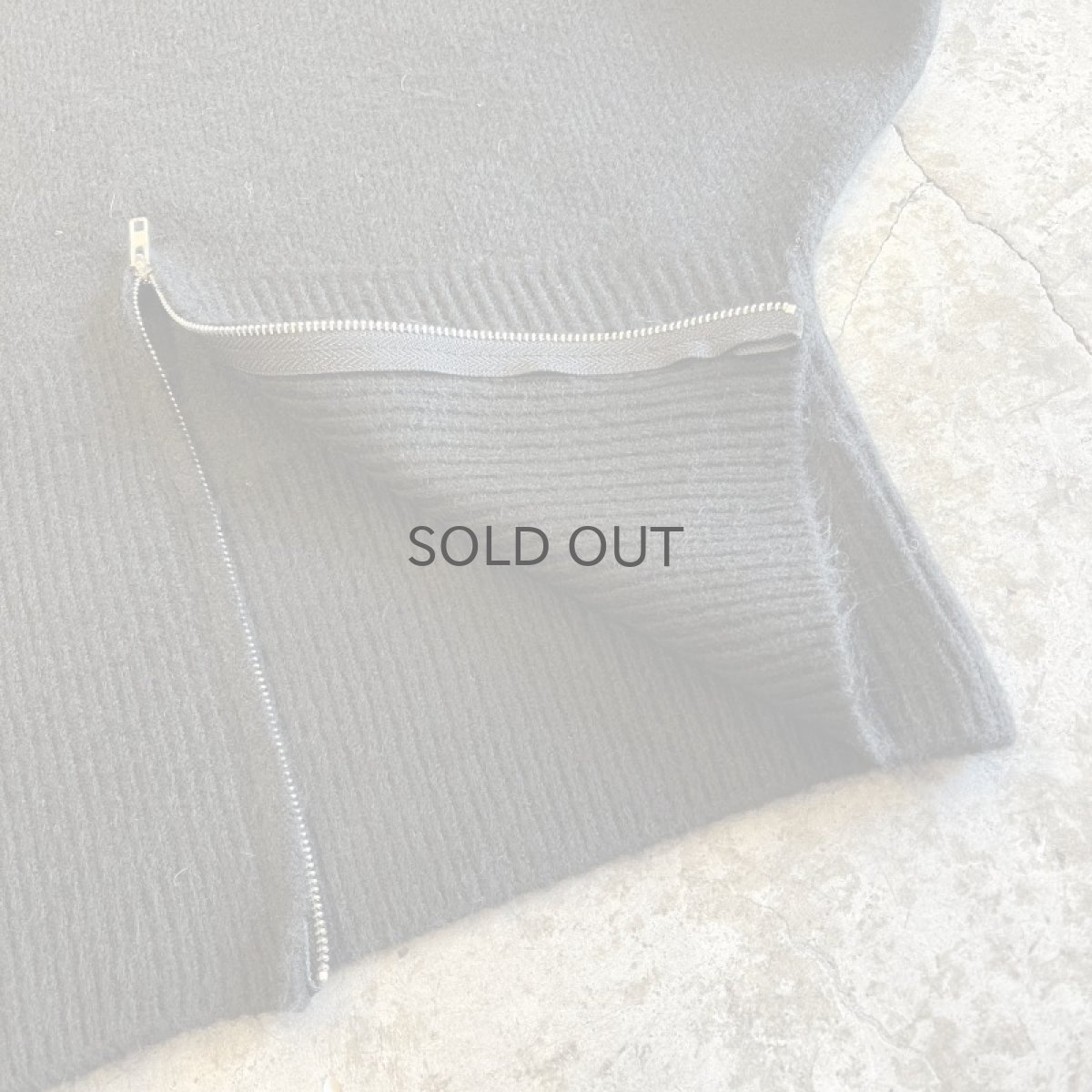 画像7: 【Wiz&Witch】"WEIRD" RIB ZIP KNIT / OS / BLACK (7)