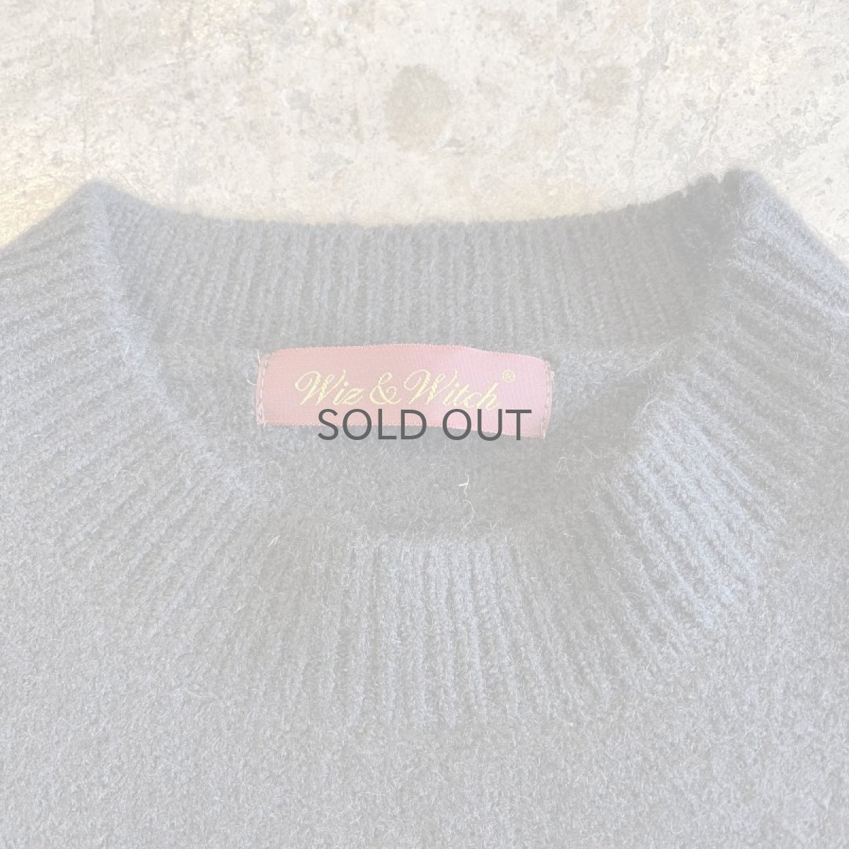 画像11: 【Wiz&Witch】"WEIRD" RIB ZIP KNIT / OS / BLACK (11)