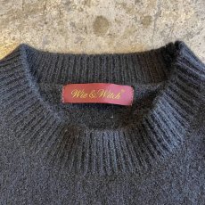 画像11: 【Wiz&Witch】"WEIRD" RIB ZIP KNIT / OS / BLACK (11)