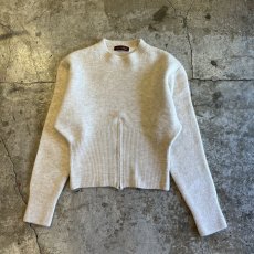 画像1: 【Wiz&Witch】"WEIRD" RIB ZIP KNIT / OS / WHITE (1)