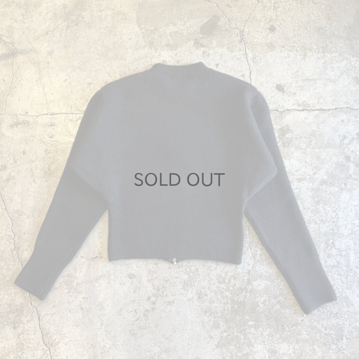 画像3: 【Wiz&Witch】"WEIRD" RIB ZIP KNIT / OS / BLACK (3)