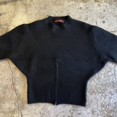 画像4: 【Wiz&Witch】"WEIRD" RIB ZIP KNIT / OS / BLACK (4)