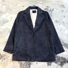 画像1: CHARCOAL GRAY COLOR TAILORED JACKET / Mens M (1)