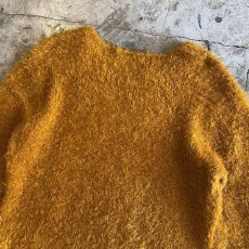 画像9: ORANGE COLOR DESIGN SHAGGY KNIT TOPS / Ladies M (9)