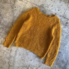 画像4: ORANGE COLOR DESIGN SHAGGY KNIT TOPS / Ladies M (4)