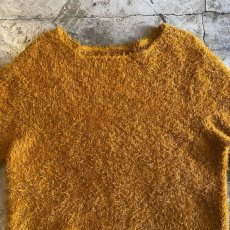 画像8: ORANGE COLOR DESIGN SHAGGY KNIT TOPS / Ladies M (8)