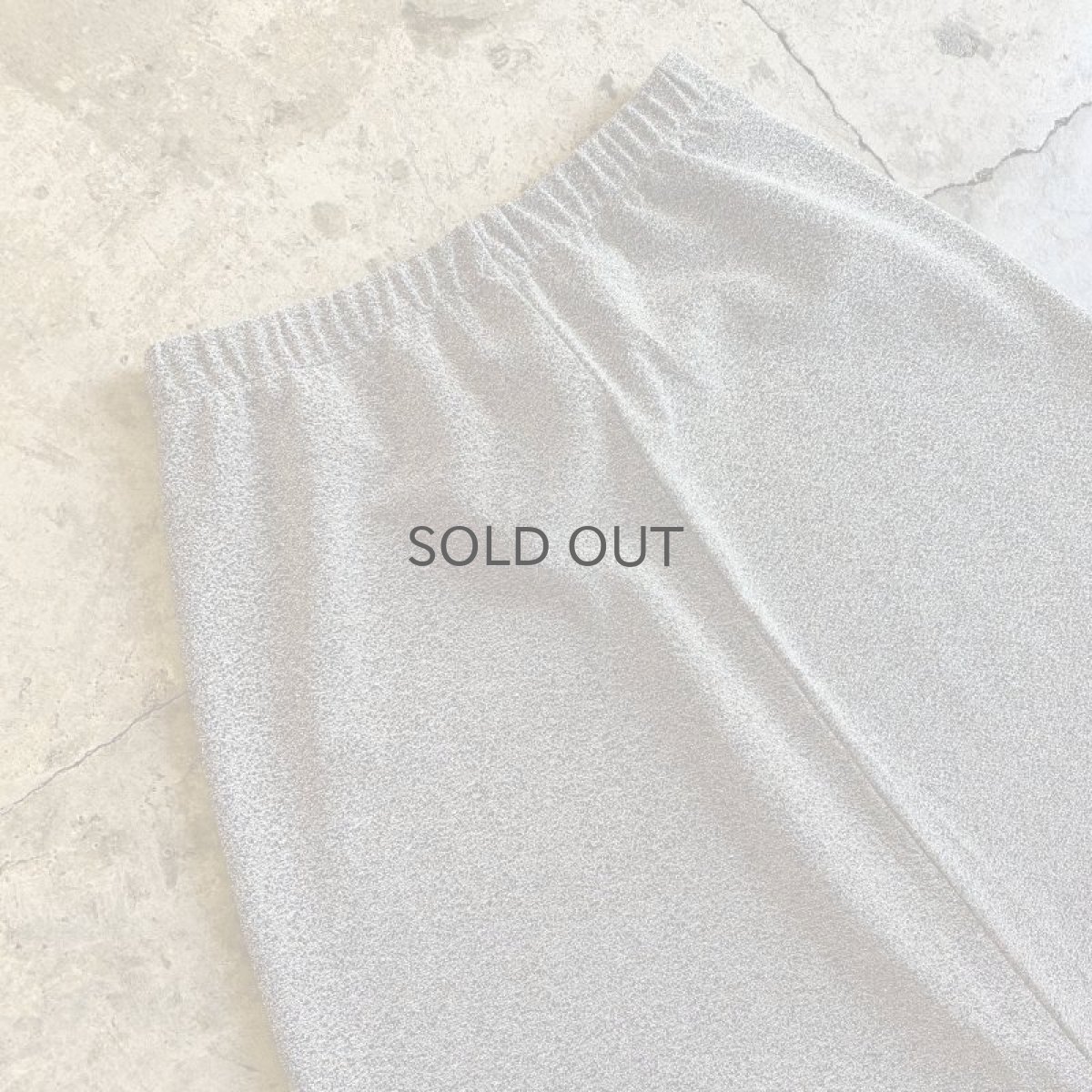 画像9: SILVER COLOR GLITTER BACK SLIT DESIGN SKIRT / W23~W31 (9)