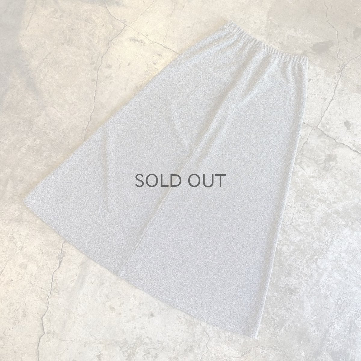 画像4: SILVER COLOR GLITTER BACK SLIT DESIGN SKIRT / W23~W31 (4)