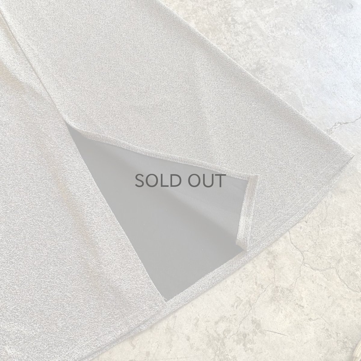 画像7: SILVER COLOR GLITTER BACK SLIT DESIGN SKIRT / W23~W31 (7)