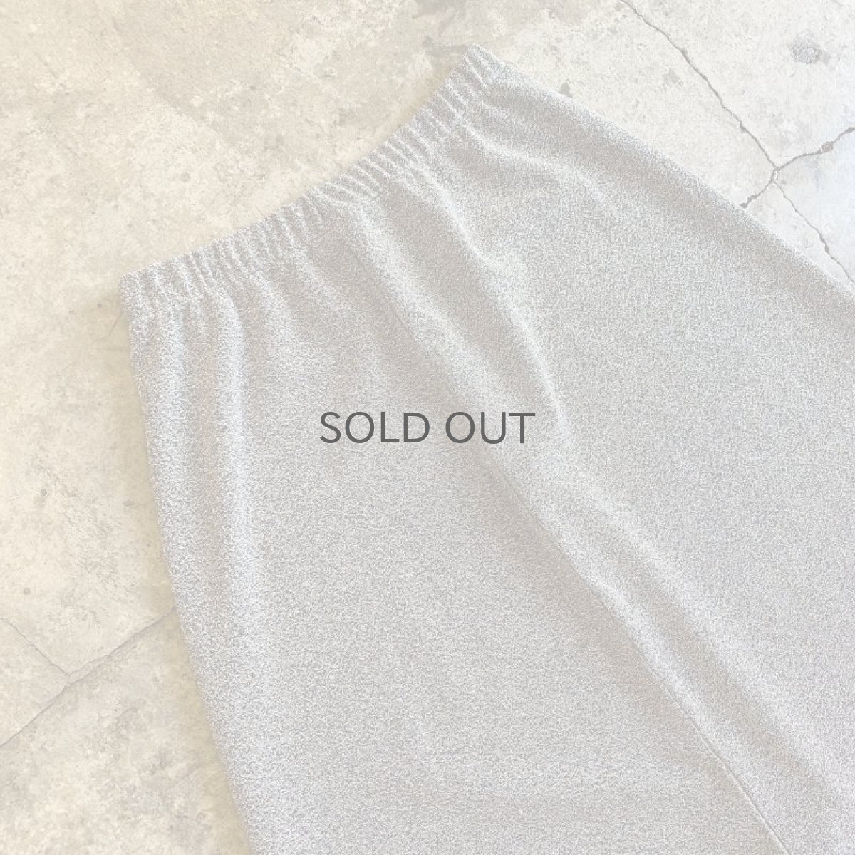 画像3: SILVER COLOR GLITTER BACK SLIT DESIGN SKIRT / W23~W31 (3)