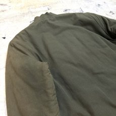 画像9: CHECK LINING MOSS GREEN PADDING CHINA JACKET / Mens M (9)