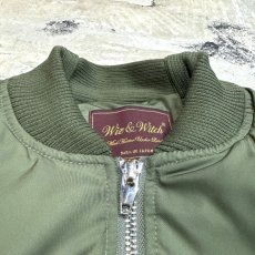 画像10: 【Wiz&Witch】"WEIRD" RIB MIX FLIGHT JACKET / GREEN / OS (10)