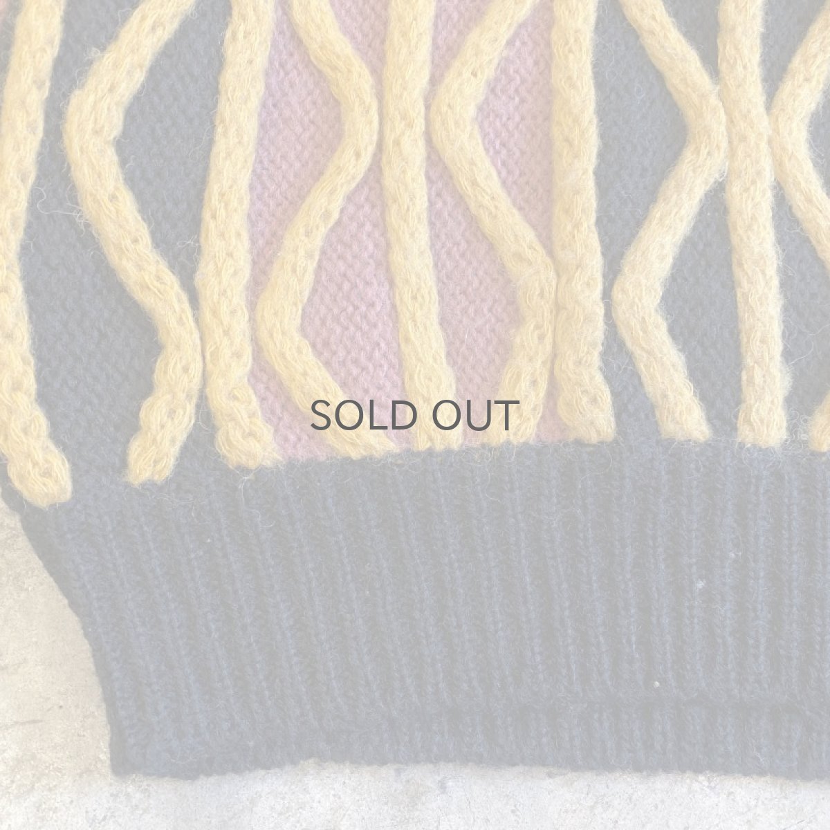 画像7: OLD ALL OVER PATTERN KNIT SWEATER / Ladies L  (7)