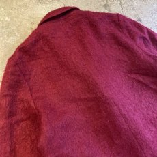 画像10: COLOR DESIGN MOHAIR LONG COAT / Ladies L / MADE IN USA (10)