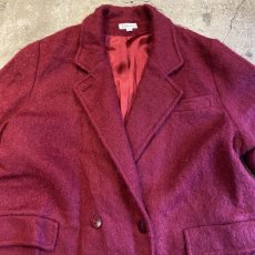 画像6: COLOR DESIGN MOHAIR LONG COAT / Ladies L / MADE IN USA (6)