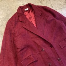 画像3: COLOR DESIGN MOHAIR LONG COAT / Ladies L / MADE IN USA (3)