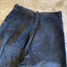 画像8: SUEDE GENUINE LEATHER BLACK COLOR PANTS / W27 / MADE IN USA (8)