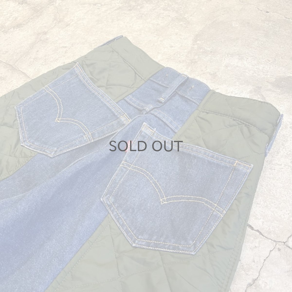 画像10: 【Wiz&Witch】"UNITED" TWO FACE QUILTING DENIM PANTS / OS (10)