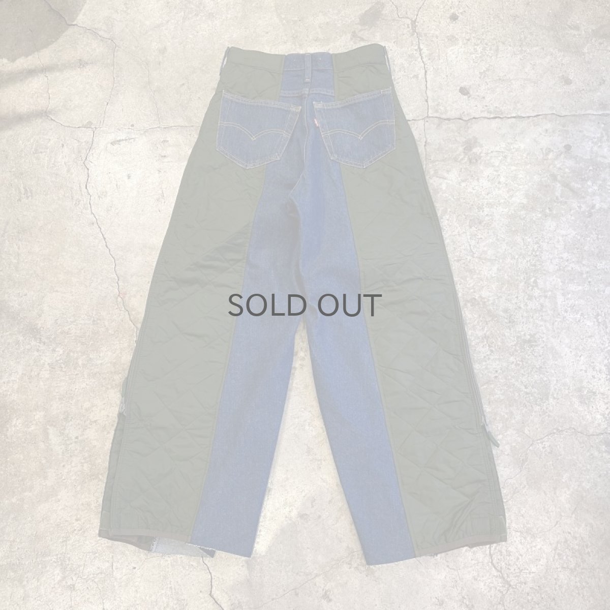 画像2: 【Wiz&Witch】"UNITED" TWO FACE QUILTING DENIM PANTS / OS (2)