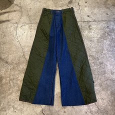 画像1: 【Wiz&Witch】"UNITED" TWO FACE QUILTING DENIM PANTS / OS (1)