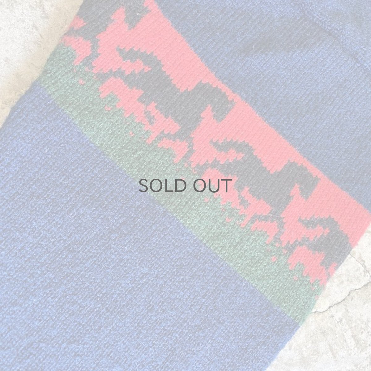 画像8: MIX PATTERN COLOR DESIGN KNIT SWEATER / Ladies L (8)